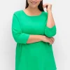 Doppelpack 3/4-Arm-Shirts in leichter A-Linie<sheego Online