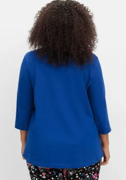 Doppelpack 3/4-Arm-Shirts in leichter A-Linie<sheego Fashion