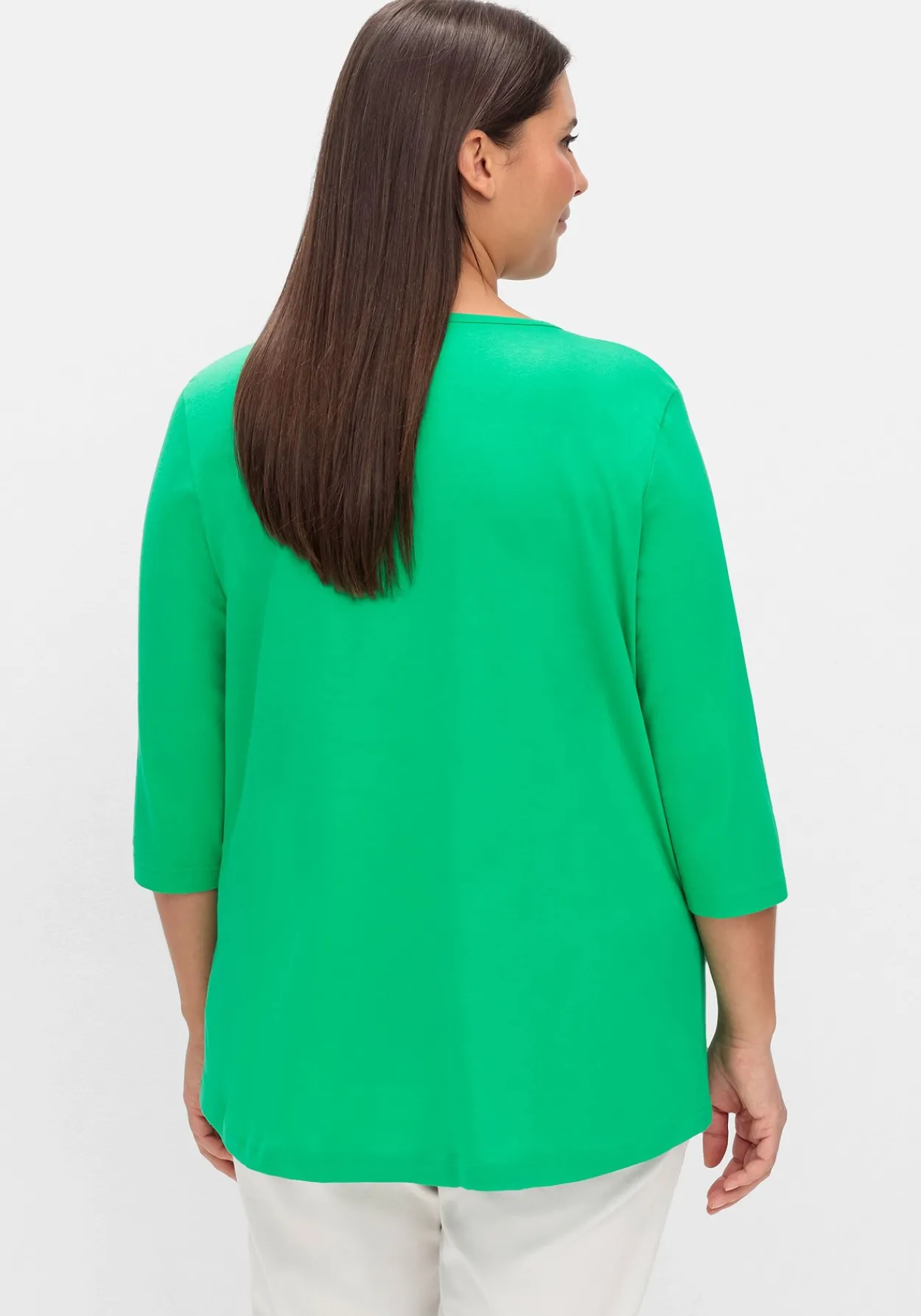 Doppelpack 3/4-Arm-Shirts in leichter A-Linie<sheego Online