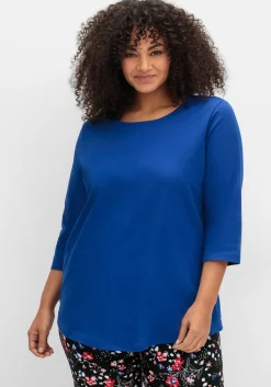 Doppelpack 3/4-Arm-Shirts in leichter A-Linie<sheego Fashion