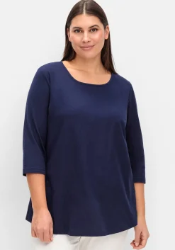 Doppelpack 3/4-Arm-Shirts in leichter A-Linie<sheego Online