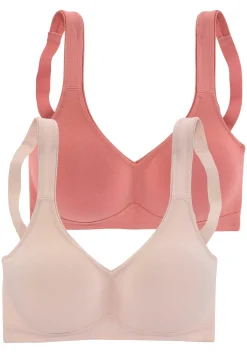 Doppelpack Basic-BHs ohne Bügel<PETITE FLEUR Clearance