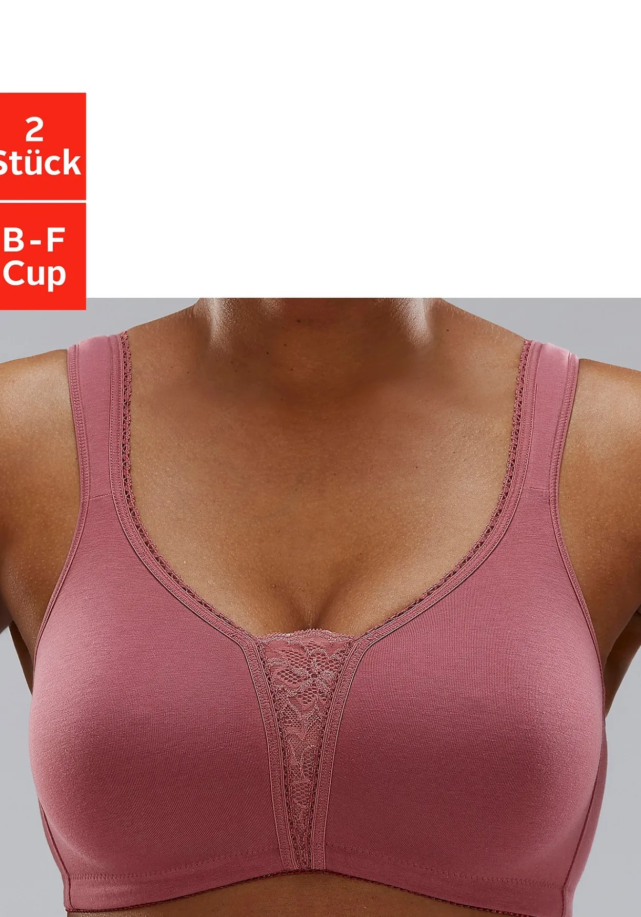 Doppelpack BHs ohne Bügel<PETITE FLEUR New