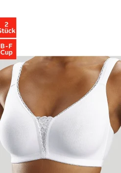 Doppelpack BHs ohne Bügel<PETITE FLEUR New