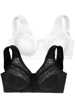 Doppelpack Entlastungs-BHs mit Spitze<PETITE FLEUR Discount