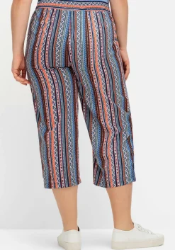 Doppelpack 7/8-Hosen, uni und gestreift<sheego Hot