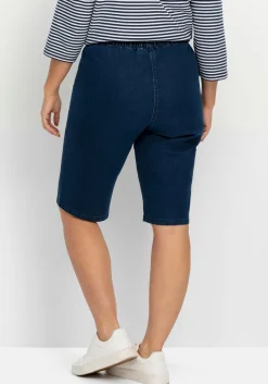 Doppelpack Jeans-Bermudas, mit Gummibund<sheego Fashion