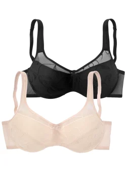 Doppelpack Minimizer-BHs mit unterlegten Cups<PETITE FLEUR Sale