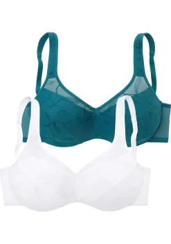 Doppelpack Minimizer-BHs mit unterlegten Cups<PETITE FLEUR Outlet