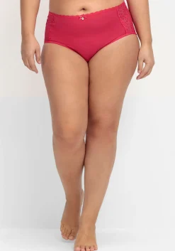 Doppelpack Pantys mit hoher Taille und Spitzendetails<sheego Clearance