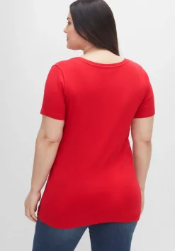 Doppelpack Shirts mit V-Ausschnitt<sheego Discount
