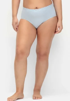 Doppelpack Slips mit elastischer Spitzenkante<sheego Hot