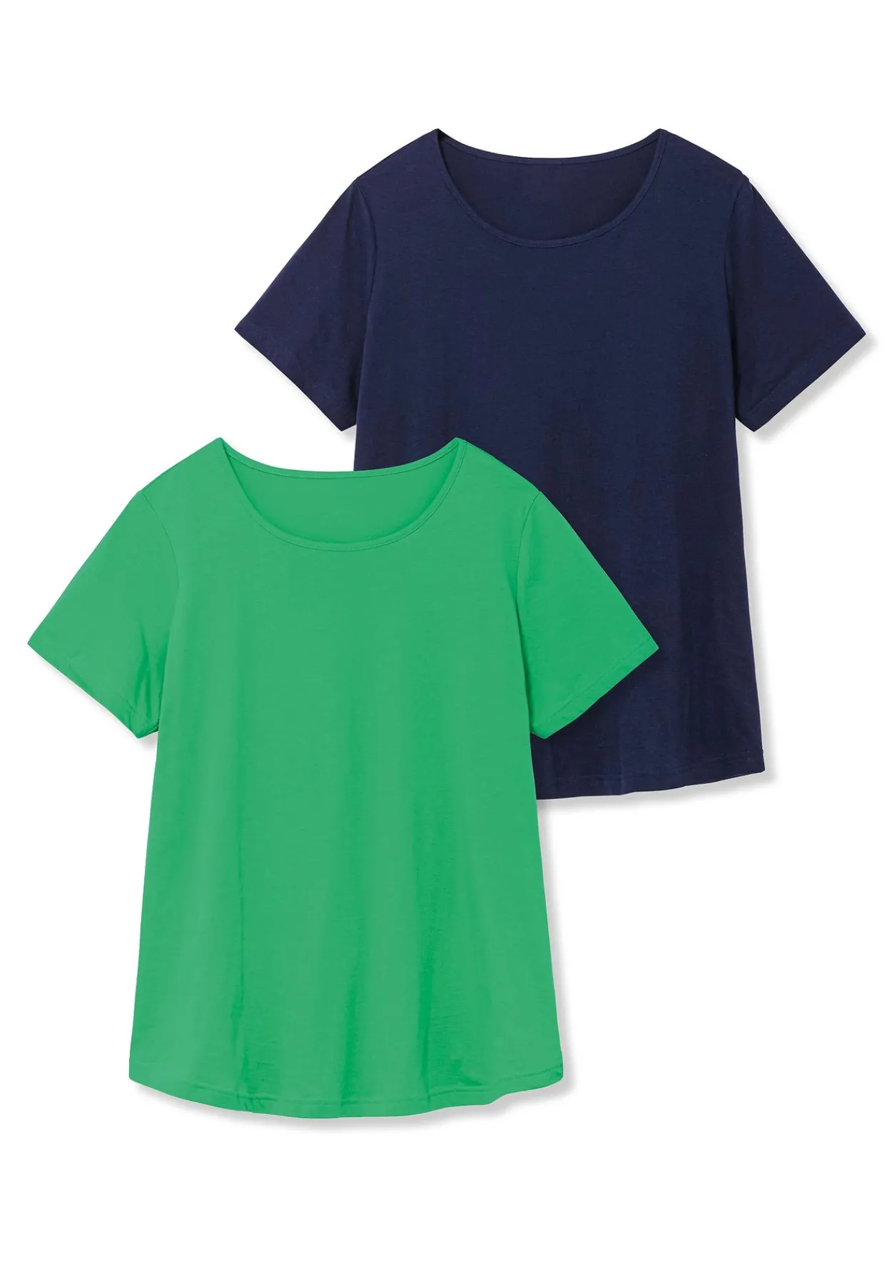 Doppelpack T-Shirts, jeweils in zwei Farben<sheego Sale