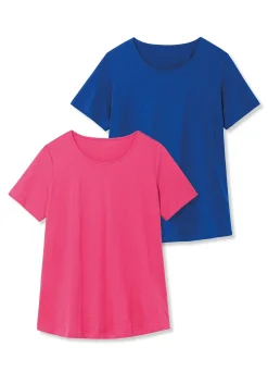 Doppelpack T-Shirts, jeweils in zwei Farben<sheego Online