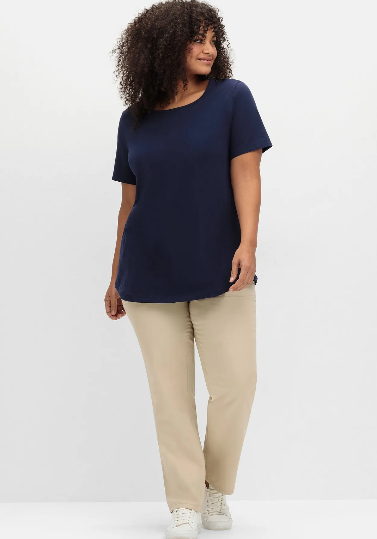 Doppelpack T-Shirts, jeweils in zwei Farben<sheego Sale