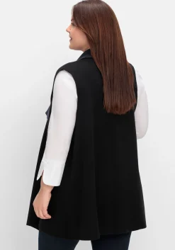 Doubleface-Weste mit weich fallendem Kragen<sheego Fashion