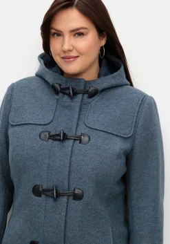 Dufflecoat mit Wollanteil und Kapuze<sheego Sale