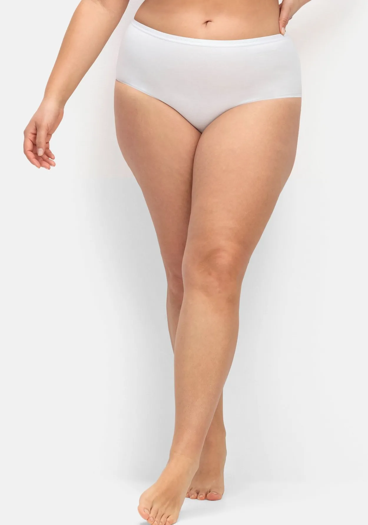 5er-Pack Taillenslips, aus Baumwollstretch<wäschepur Online