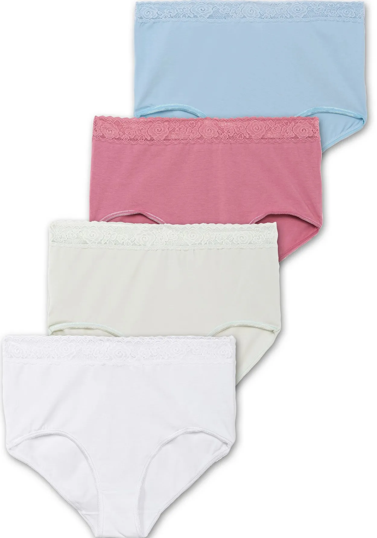 4er-Pack Taillenslips, mit Spitzenbund<wäschepur Hot