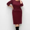 Etuikleid mit 3/4-Arm, im Materialmix<sheego New