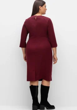 Etuikleid mit 3/4-Arm, im Materialmix<sheego New