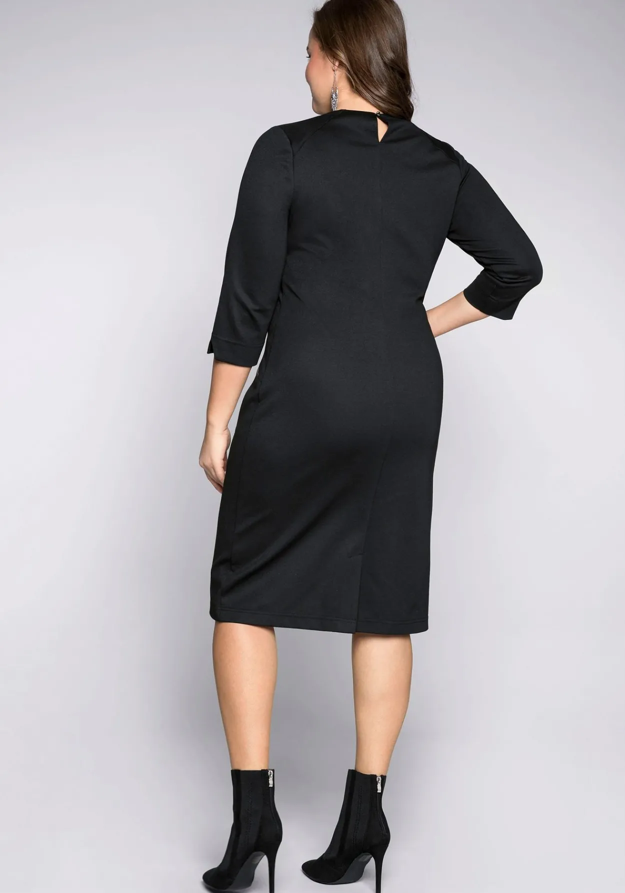 Etuikleid mit 3/4-Arm, im Materialmix<sheego Best