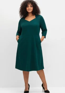 Etuikleid mit 3/4-Ärmeln, in Punto di Roma-Qualität<sheego Fashion