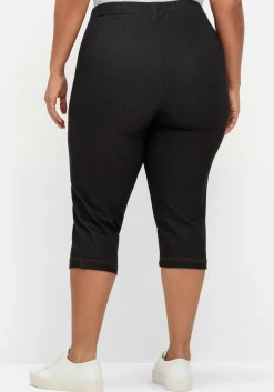 Extraschmale Caprihose in Denim-Optik<sheego Outlet