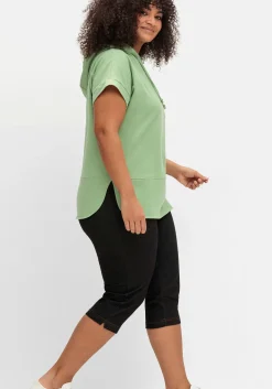 Extraschmale Caprihose in Denim-Optik<sheego Outlet