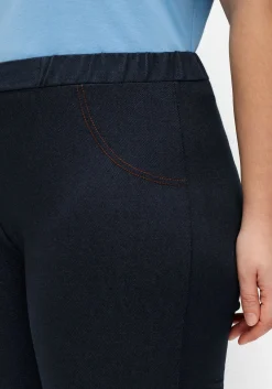 Extraschmale Caprihose in Denim-Optik<sheego New
