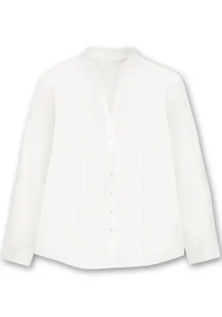 Figurbetonte Bluse mit Stehkragen, bügelfrei<sheego Discount