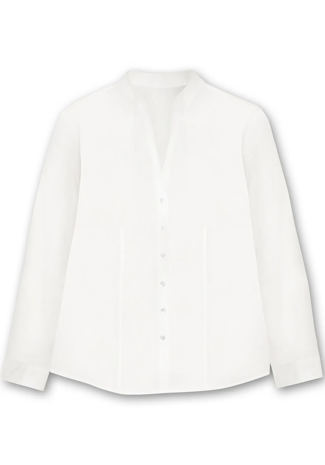Figurbetonte Bluse mit Stehkragen, bügelfrei<sheego Discount