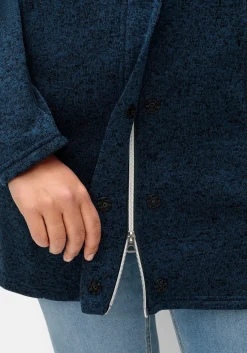 Fleecejacke mit Kapuze, in Melange-Optik<sheego New