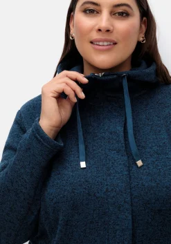 Fleecejacke mit Kapuze, in Melange-Optik<sheego New