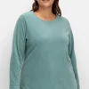 Fleeceshirt mit abgerundetem Saum<sheego Best