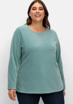 Fleeceshirt mit abgerundetem Saum<sheego Best