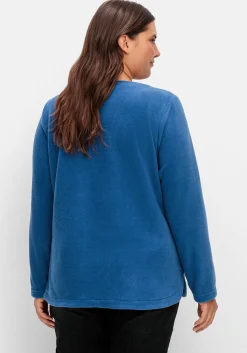 Fleeceshirt mit abgerundetem Saum<sheego Best