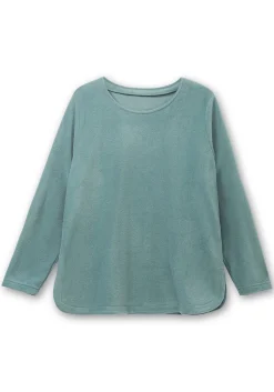 Fleeceshirt mit abgerundetem Saum<sheego Best