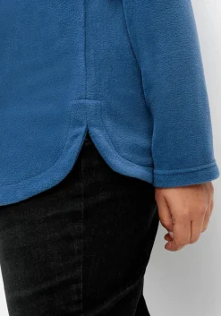 Fleeceshirt mit abgerundetem Saum<sheego Best