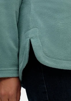 Fleeceshirt mit abgerundetem Saum<sheego Best