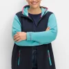Funktionsjacke aus Fleece, in Kontrast-Optik<sheego Outlet