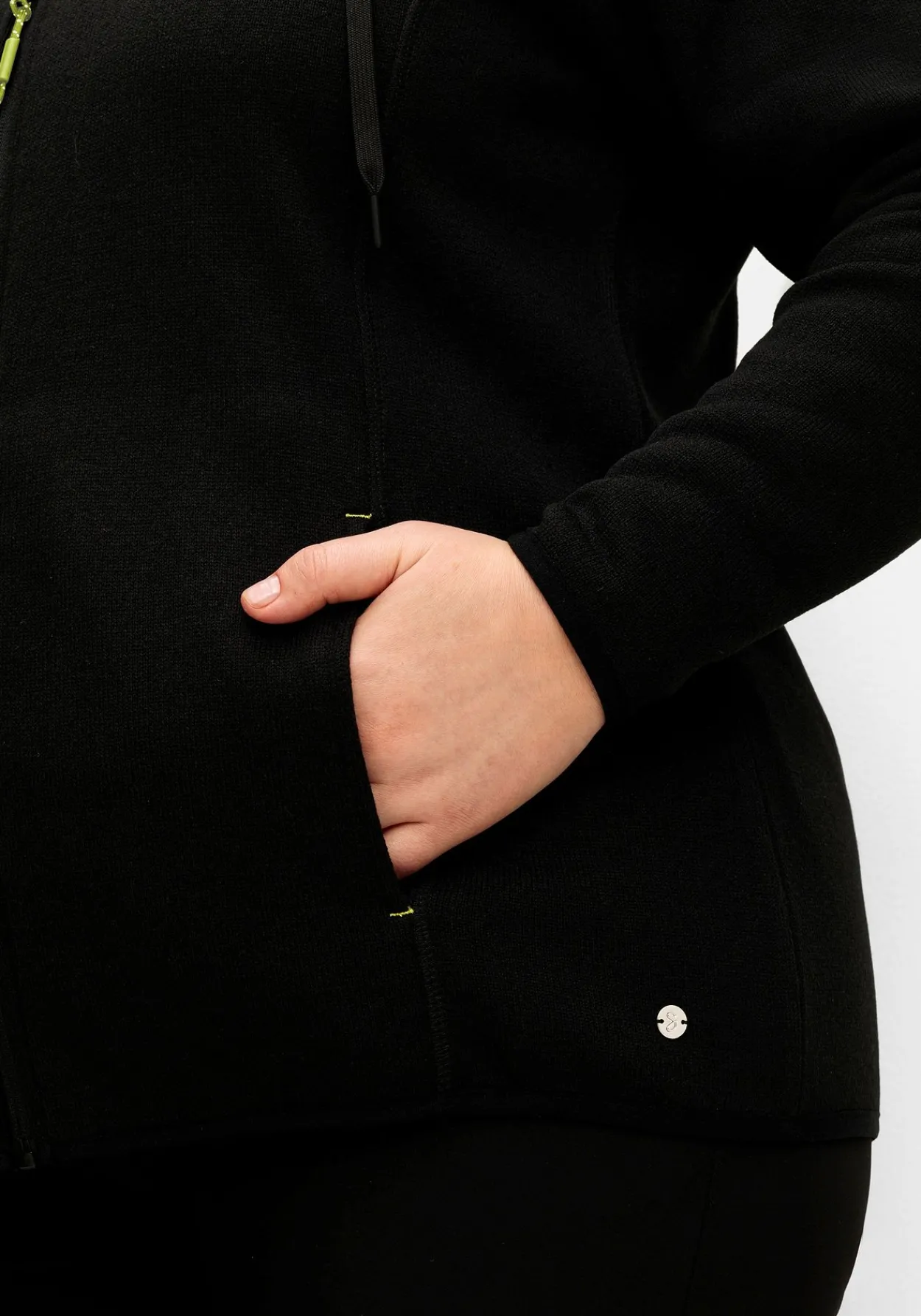 Funktionsjacke aus Strickfleece, mit Stehkragen<sheego New