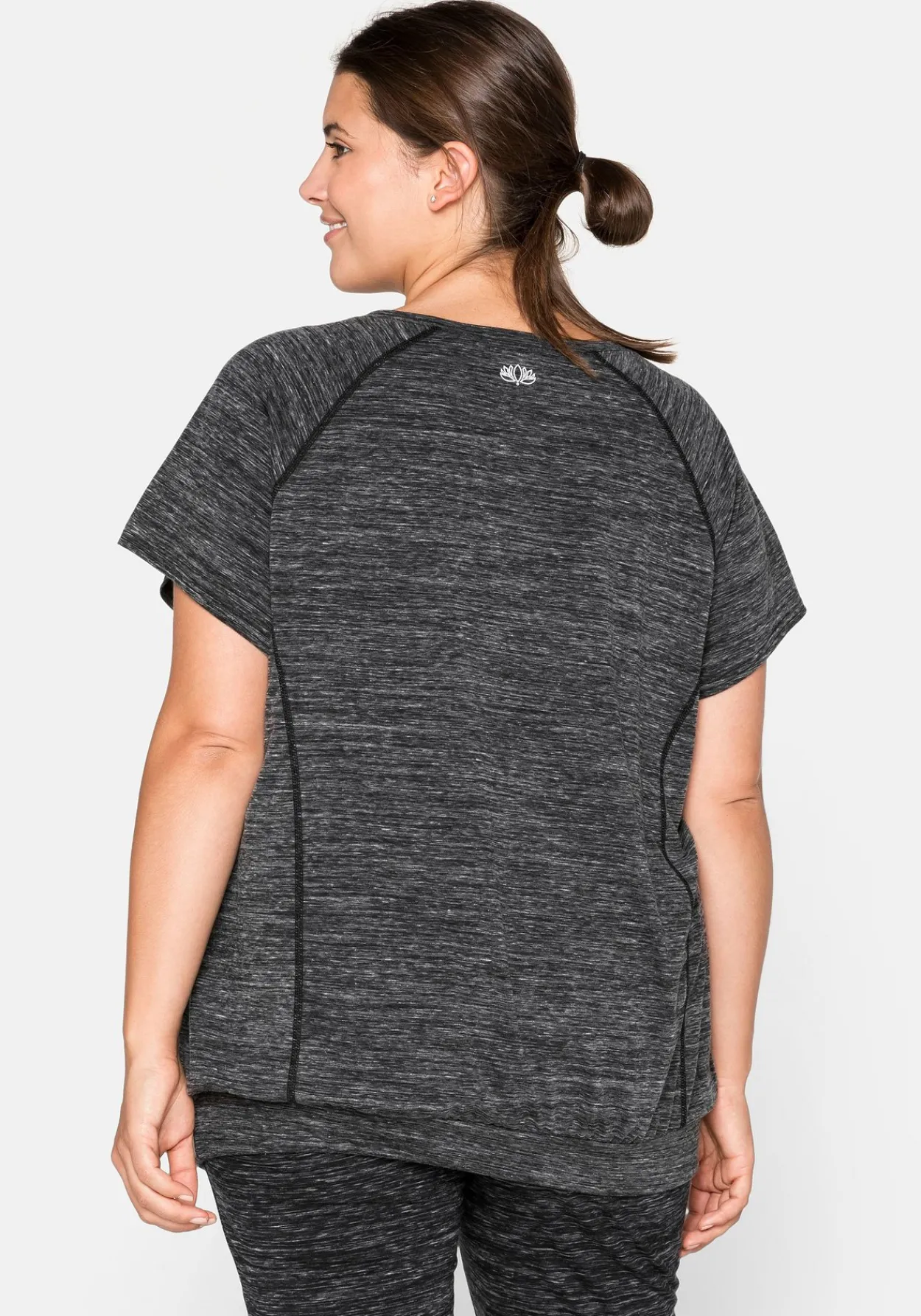 Funktionsshirt im Oversized-Schnitt, mit Saumbündchen<sheego Outlet