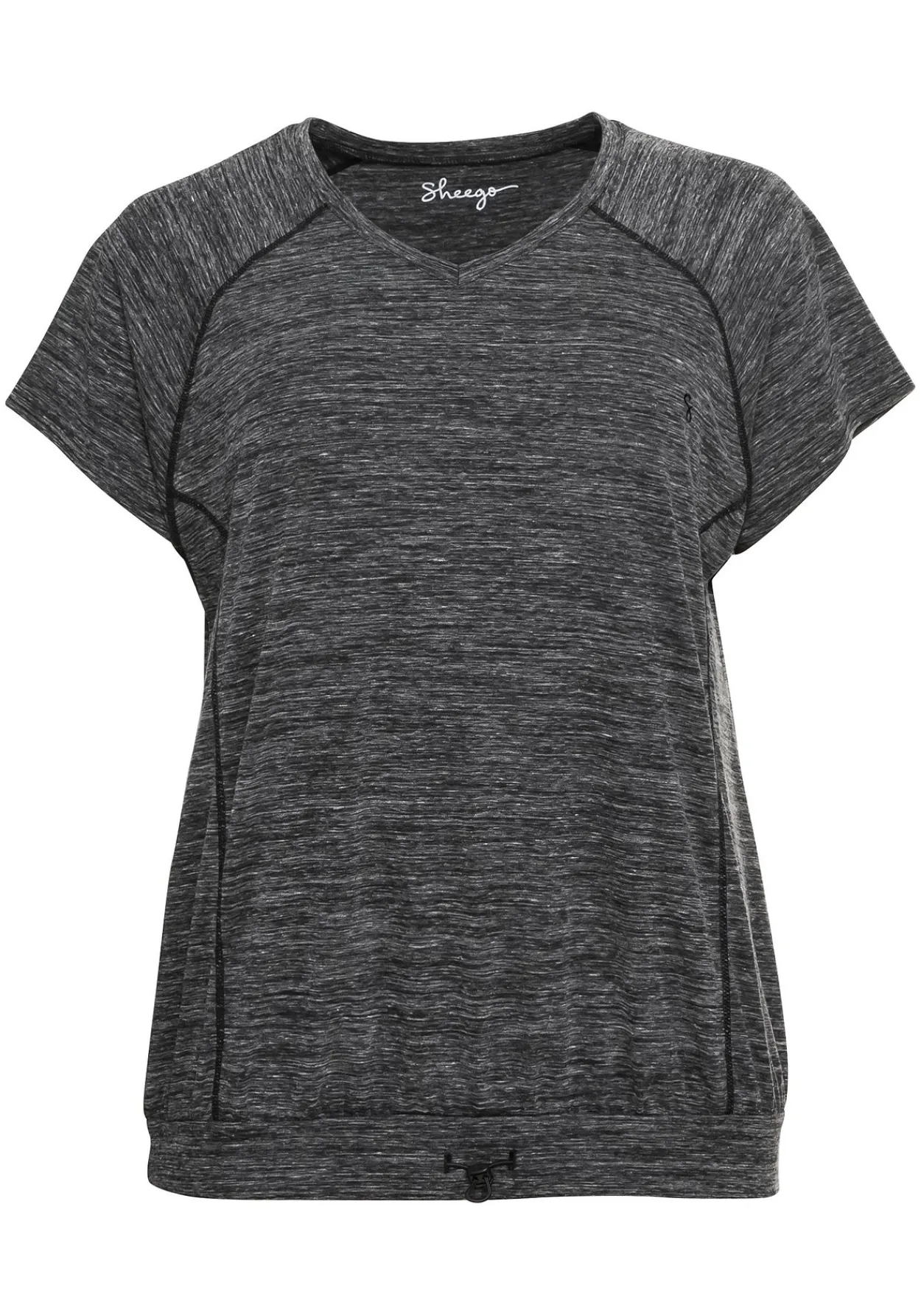 Funktionsshirt im Oversized-Schnitt, mit Saumbündchen<sheego Outlet