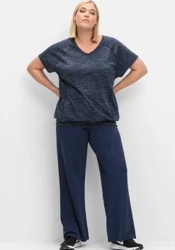 Funktionsshirt im Oversized-Schnitt, mit Saumbündchen<sheego Sale