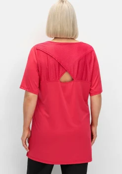 Funktionsshirt in Longform, mit Cut-out im Rücken<sheego Hot
