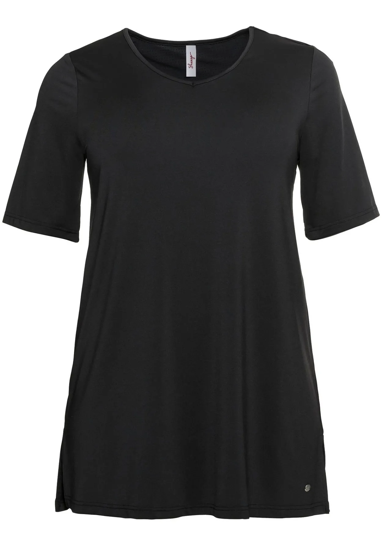 Funktionsshirt in Longform, mit Cut-out im Rücken<sheego Online
