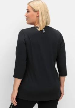 Funktionsshirt mit 3/4-Ärmeln und Rundhalsausschnitt<sheego Clearance
