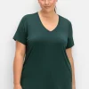 Funktionsshirt mit V-Ausschnitt<sheego Hot