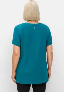 Funktionsshirt mit V-Ausschnitt<sheego Outlet